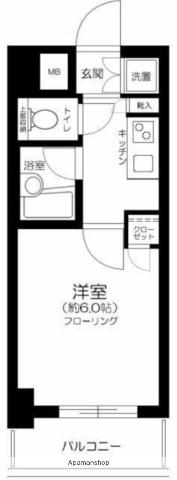 パレステュディオ神楽坂 6階階 間取り
