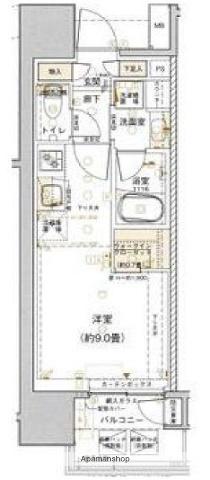クレアホームズフラン東京三ノ輪(ワンルーム/8階)の間取り写真