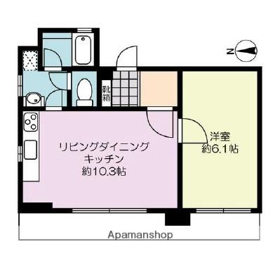 アクシーズグランデ三ノ輪(1LDK/7階)の間取り写真