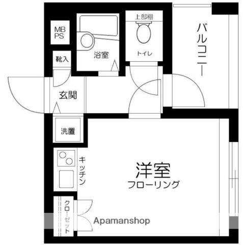 クレアシオン南大塚(ワンルーム/3階)の間取り写真