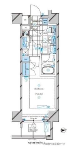 ドムススタイル神楽坂(1K/7階)の間取り写真