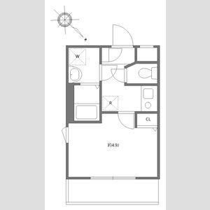 ブロッサムテラス滝野川(1K/4階)の間取り写真