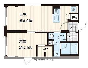 FULLEA本郷(1LDK/3階)の間取り写真