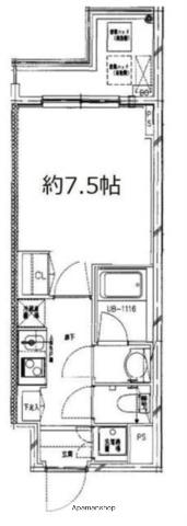 S-FORT中板橋(1K/1階)の間取り写真