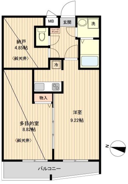 アーバハイツ扇大橋(ワンルーム/5階)の間取り写真