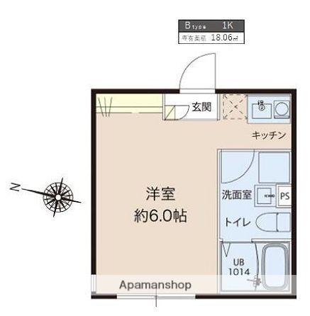 レピュア蓮根レジデンスイースト(1K/4階)の間取り写真