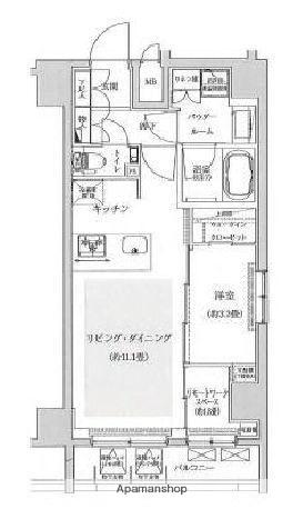 レアライズ浅草Ⅴ(1LDK/2階)の間取り写真