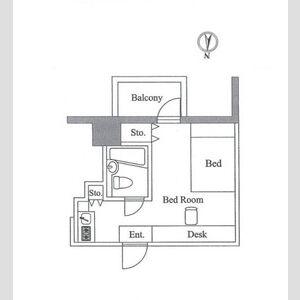 アレックス日乃本(ワンルーム/10階)の間取り写真
