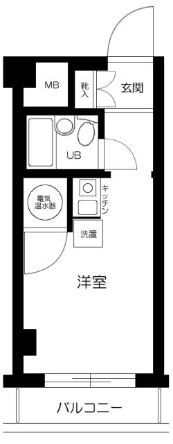 ディアプラザ根津 2階階 間取り