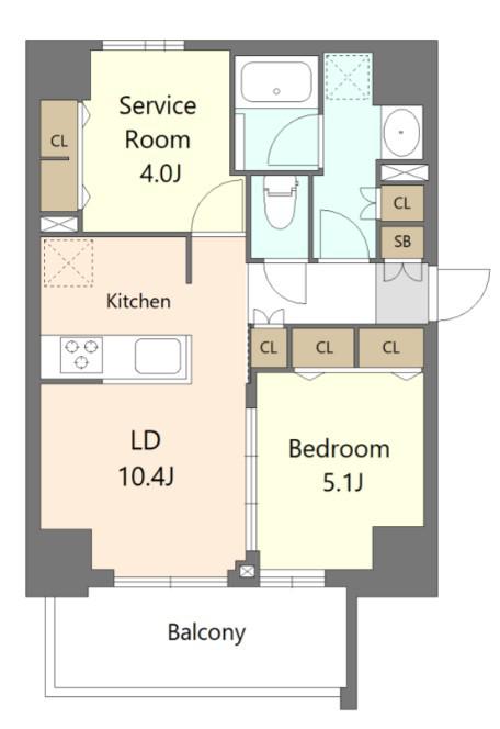 S-RESIDENCE板橋大山BRIM(1SLDK/7階)の間取り写真