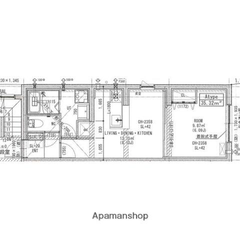 ES GRANDE板橋(1LDK/2階)の間取り写真