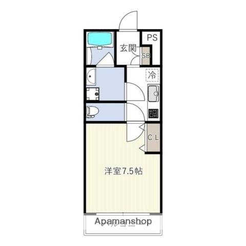 ES GRANDE板橋(1K/4階)の間取り写真