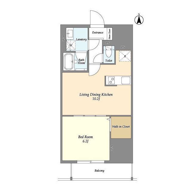 スコレサイト池袋(1LDK/14階)の間取り写真