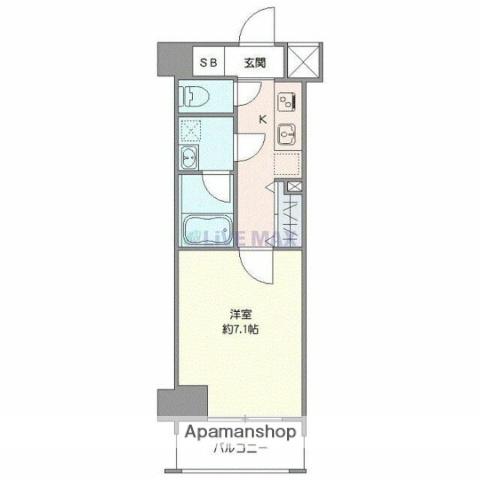 クレヴィスタ板橋西台(1K/7階)の間取り写真