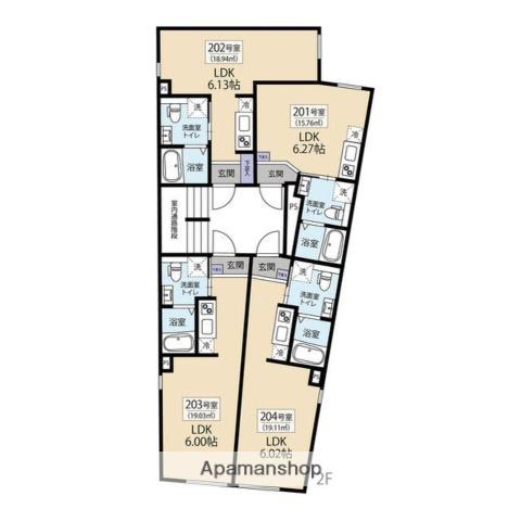 アーバンレーヴ西日暮里(ワンルーム/2階)の間取り写真