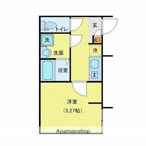 URBAN LUXE(1K/2階)の間取り写真