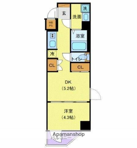 オーイズミ大塚レジデンス(1DK/7階)の間取り写真