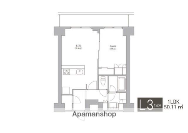 オアーゼ日暮里レジデンス(1LDK/8階)の間取り写真