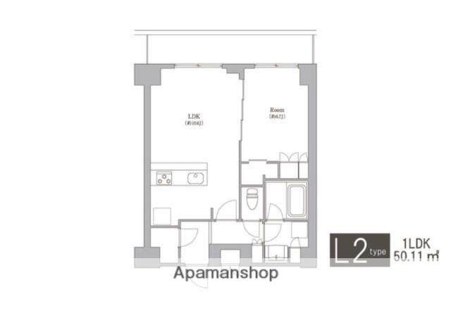 オアーゼ日暮里レジデンス(1LDK/6階)の間取り写真