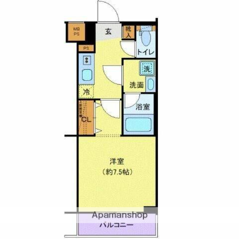 クレヴィスタ常盤台(1K/2階)の間取り写真