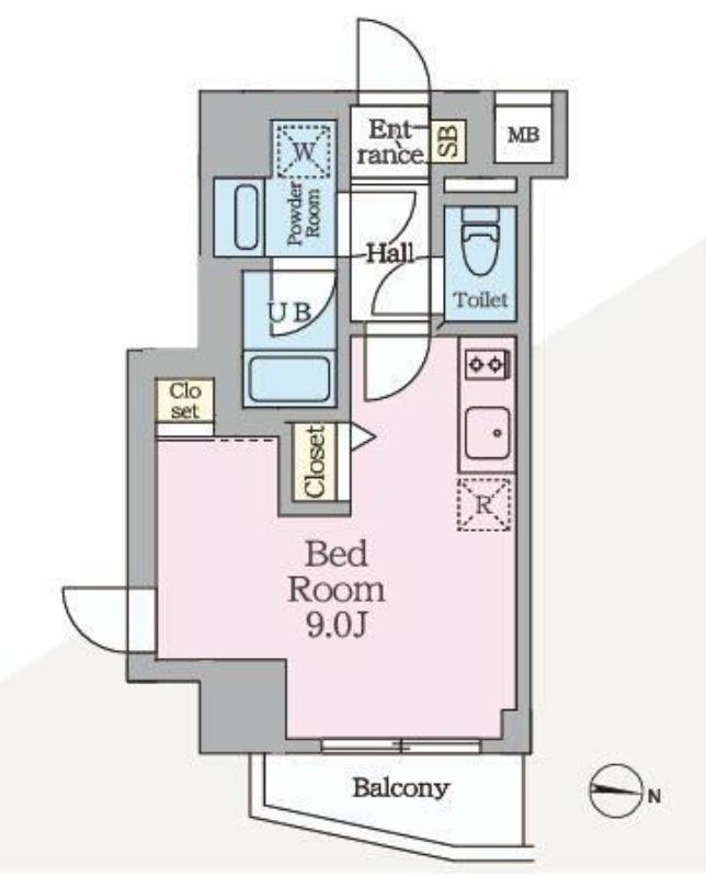 HYS MINOWA Ⅱ(ワンルーム/2階)の間取り写真