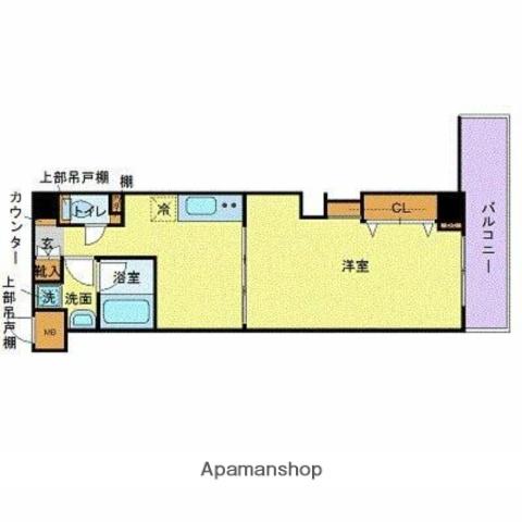 フェニックス江戸川橋(1DK/1階)の間取り写真