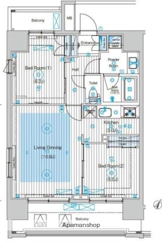 フュージョナル王子HY’s 12階階 間取り