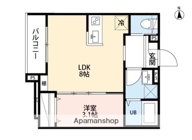 RH ITABASHI(1LDK/3階)の間取り写真