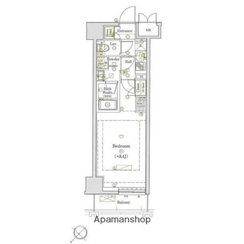 プレール・ドゥーク大塚 6階階 間取り