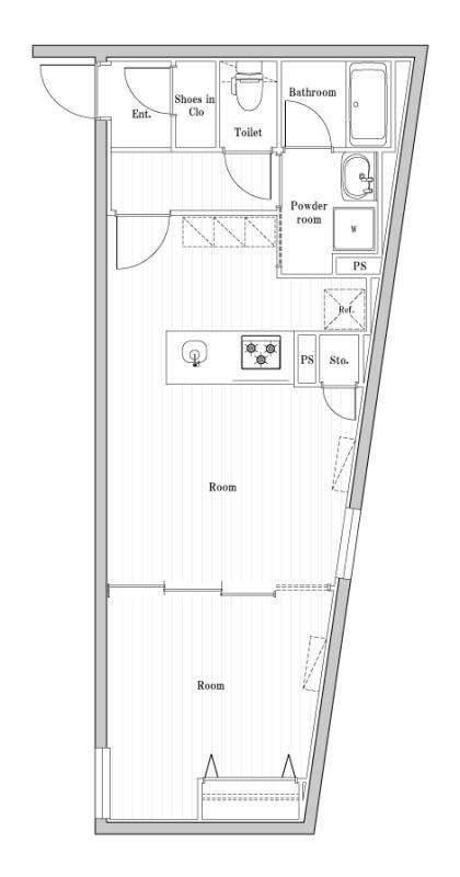 EDIT文京千石Ⅱ(1LDK/3階)の間取り写真