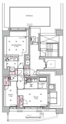 SYFORME ITABASHI Ⅲ(2LDK/13階)の間取り写真
