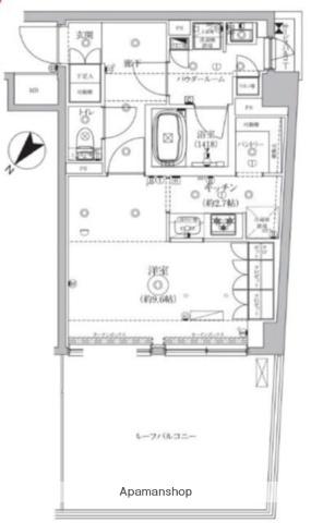 ジェノヴィア北池袋スカイガーデン(1K/6階)の間取り写真