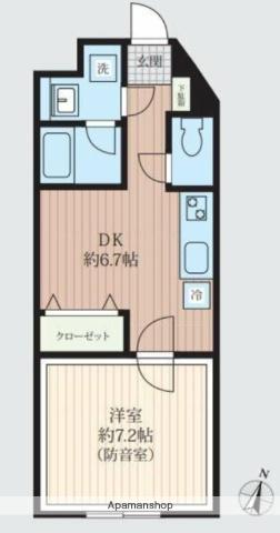 VORT南常盤台レジデンス(1K/2階)の間取り写真