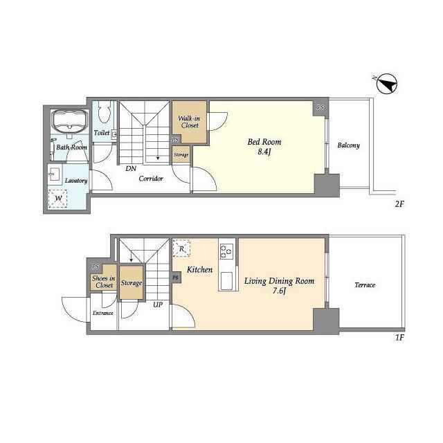 URBANLINK護国寺(1LDK/1階)の間取り写真