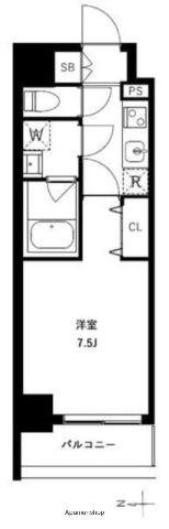 アーバンパーク浅草2(1K/2階)の間取り写真
