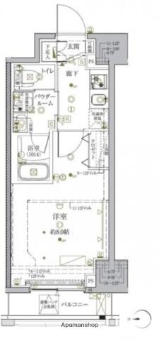 クレイシア秋葉原ラグゼスウィート(1K/10階)の間取り写真