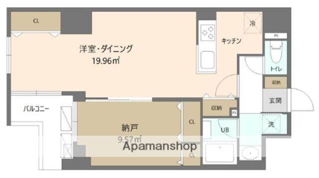 REFRAME5 早稲田(1LDK/1階)の間取り写真