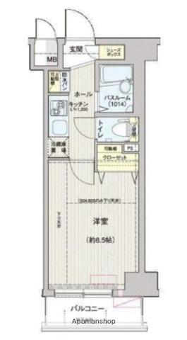 エステムプラザ神楽坂ノース RESIDENCE(1K/3階)の間取り写真