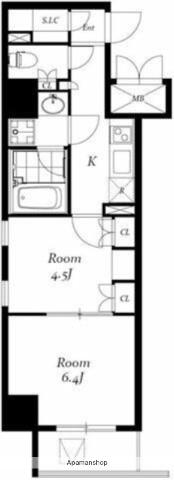 新品きマンション岩本町6(2K/3階)の間取り写真