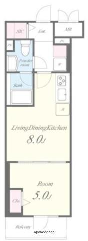 JPT RESIDENCE(1LDK/4階)の間取り写真