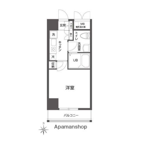 クローバーステイ秋葉原(1K/4階)の間取り写真