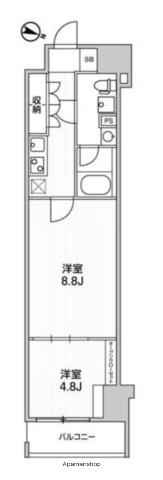 WEAVE BASE -ITABASHI HONCHO(2K/4階)の間取り写真