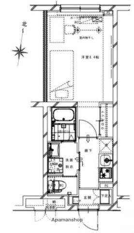 リアルワン要町(1K/4階)の間取り写真
