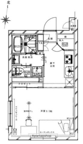 リアルワン要町(ワンルーム/4階)の間取り写真