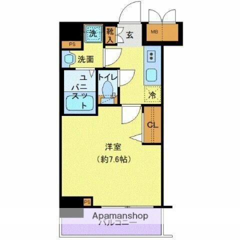 プレサンス新宿中落合メーディオ(1K/5階)の間取り写真