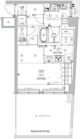 GENOVIA北池袋SKYGARDEN(1K/6階)の間取り写真