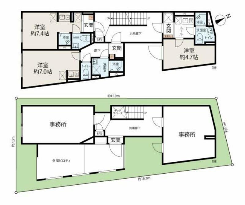 AXIA TOKIWADAI(ワンルーム/3階)の間取り写真