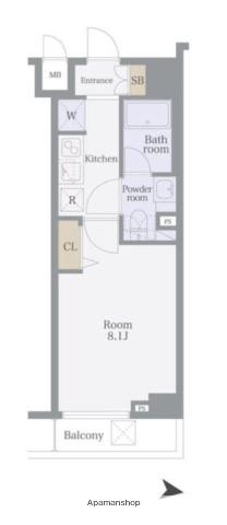 TOKIWADAI GRACE HILLS(1K/3階)の間取り写真