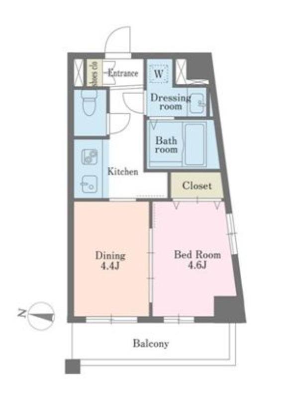 デュオステージ大塚(1DK/5階)の間取り写真