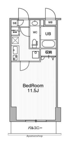 アーバンフラッツ池袋プレミアム(1K/20階)の間取り写真